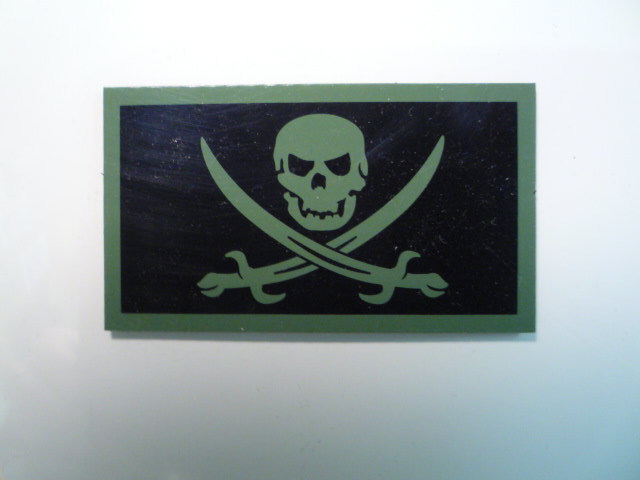 CALICO JACK IR PATCH OD GREEN+MB 3 1/2"X2" REJECT#346 W/VELCRO® BRAND FASTENER