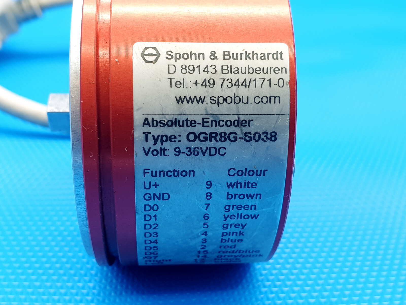 Spohn Burkhard OGR8G-S038 Absolute Endcoder Inc VAT