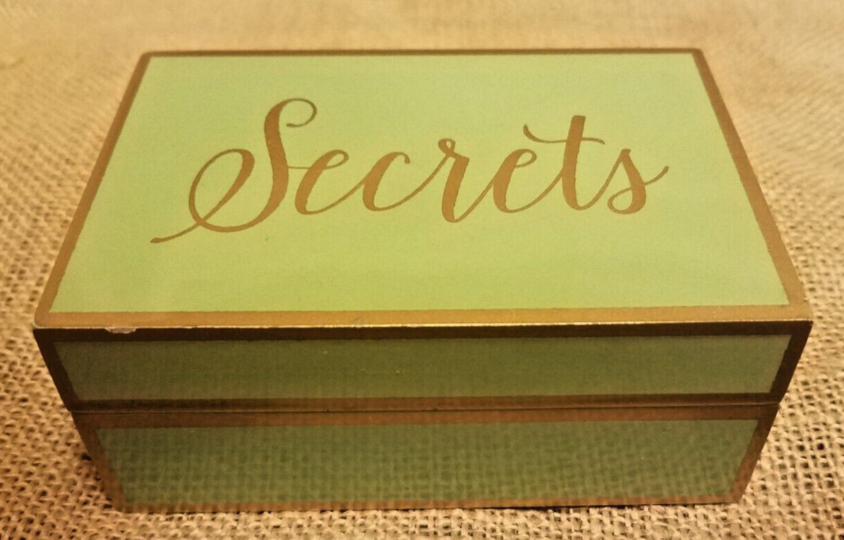 Concepts in Time LLC New York NY Hinged Trinket 'SECRETS' Lacquered Box