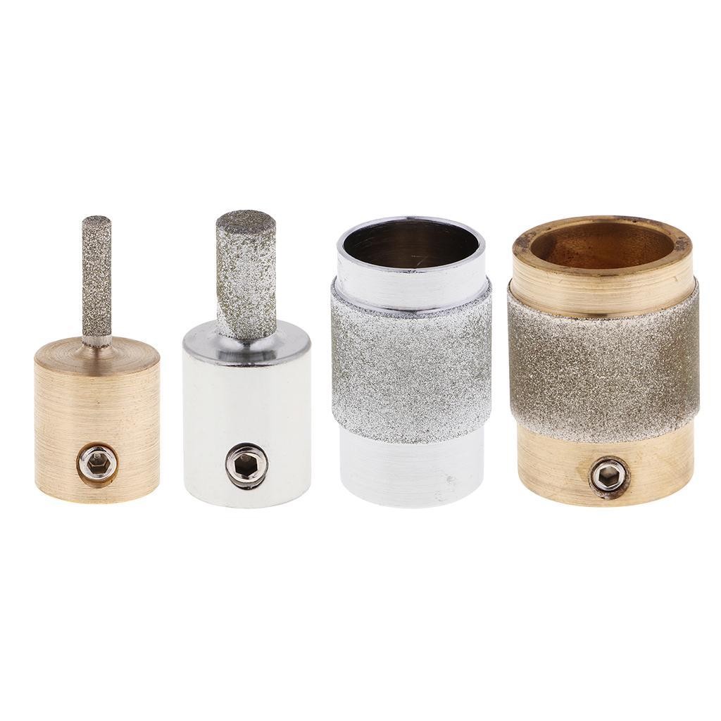 Glass Mill Head Piece set four Sizes for All Grinding Machines Like