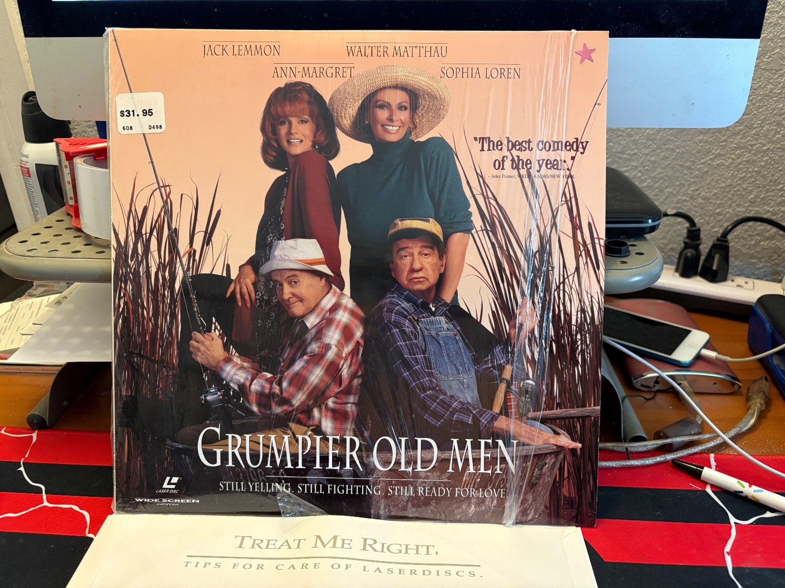 Grumpier Old Men 1996 Laserdisc, Warner Bros. 14191, Rare