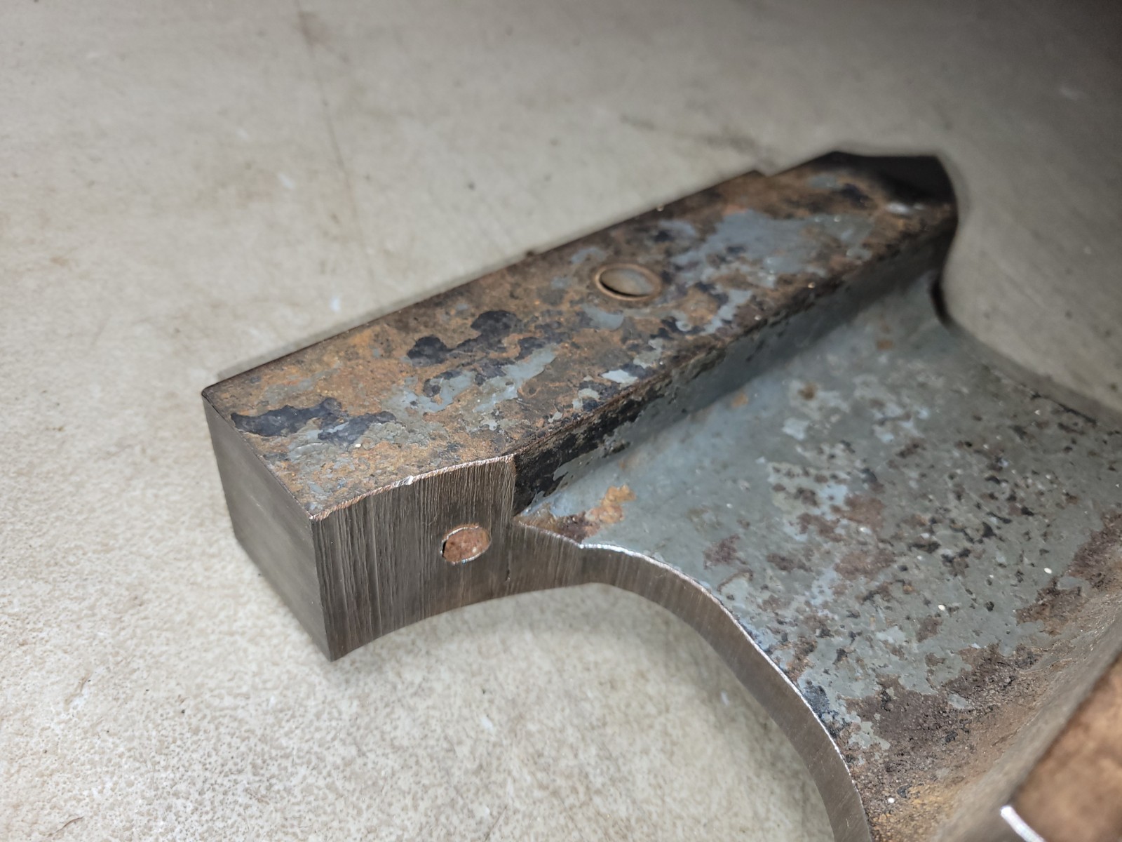 Vintage User/Artisan made bench top anvil 15 pound blacksmithing tool