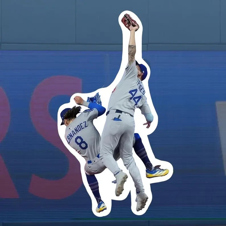 Kike Andy Pages Catch 2025 World Series Game 7 Dodgers Blue Jays Sticker