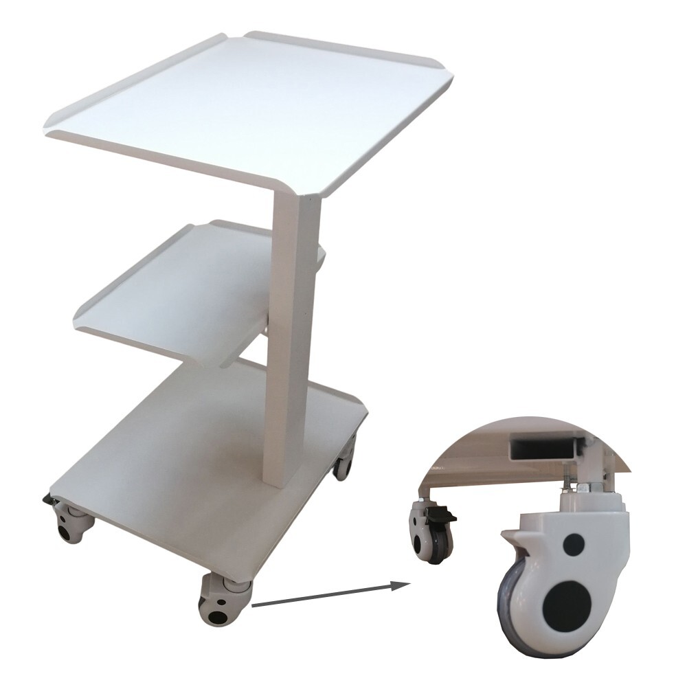 Equipment Mobile Steel Cart Portable Medical Spa Salon Trolley 3 Layers