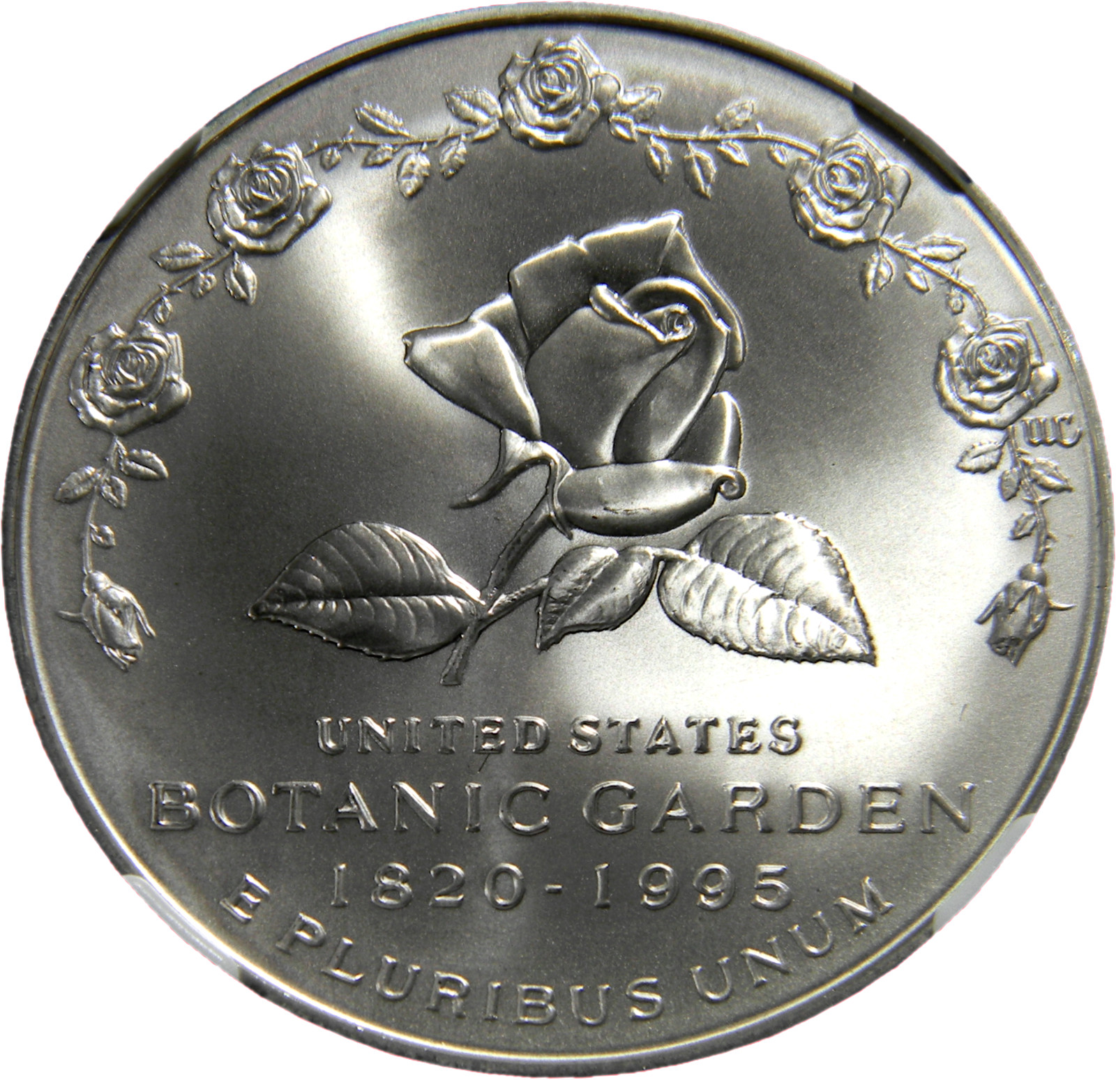 1997 P Botanic Garden $1 Silver Dollar NGC MS 69 (19-7)