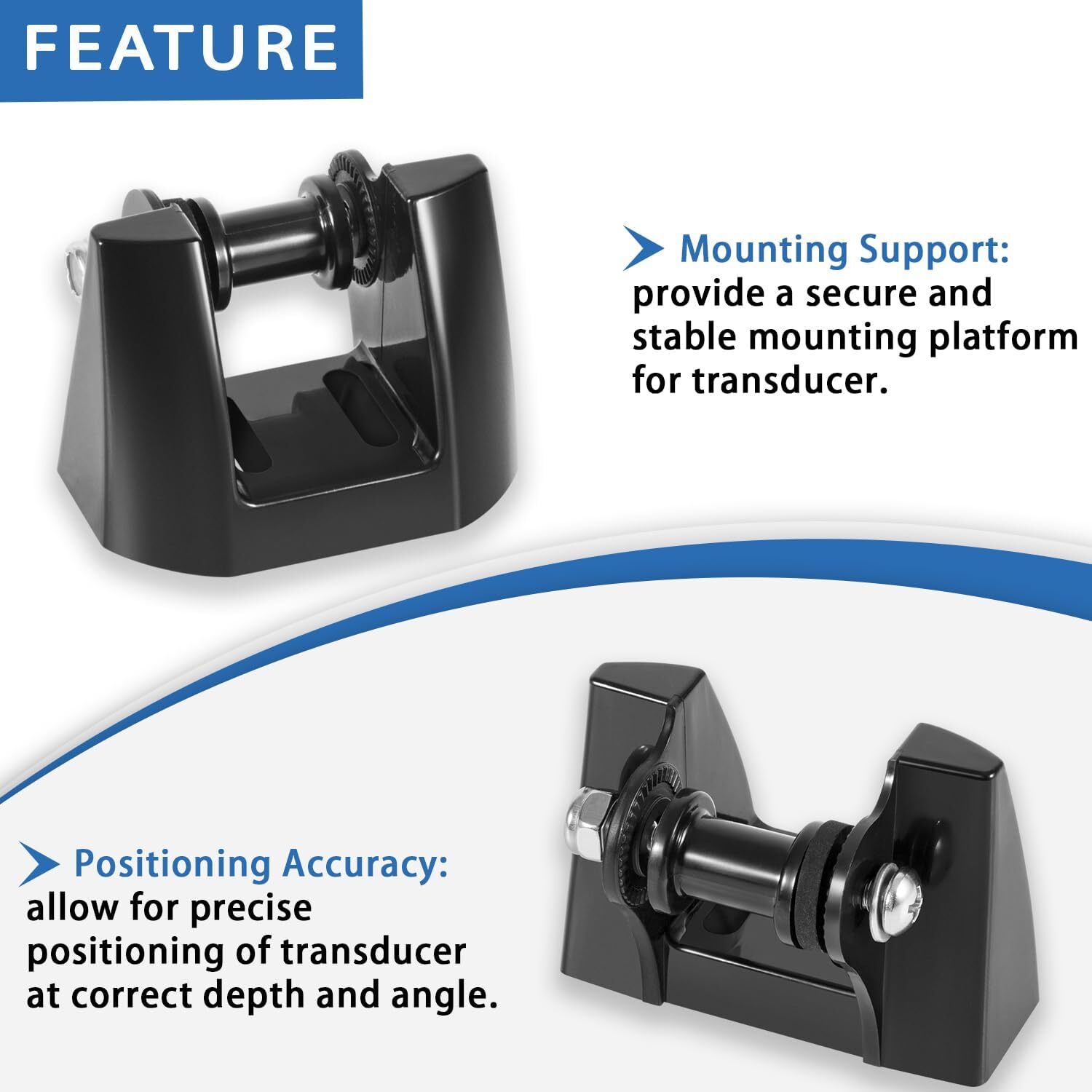 Garmin Replacement Transom Transducer Mount Mounting Bracket for 010-10272-00