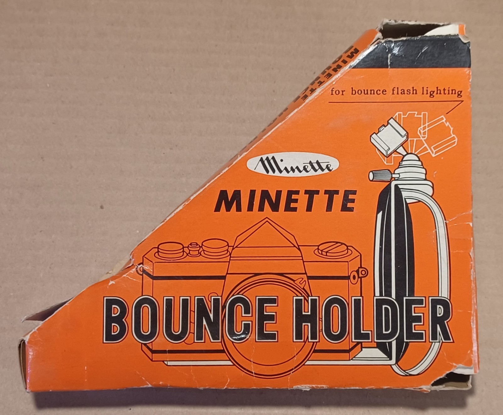 Vtg Minette Camera Bounce Holder Hand Grip For Flash Lighting ~ JAPAN  Mint   -R