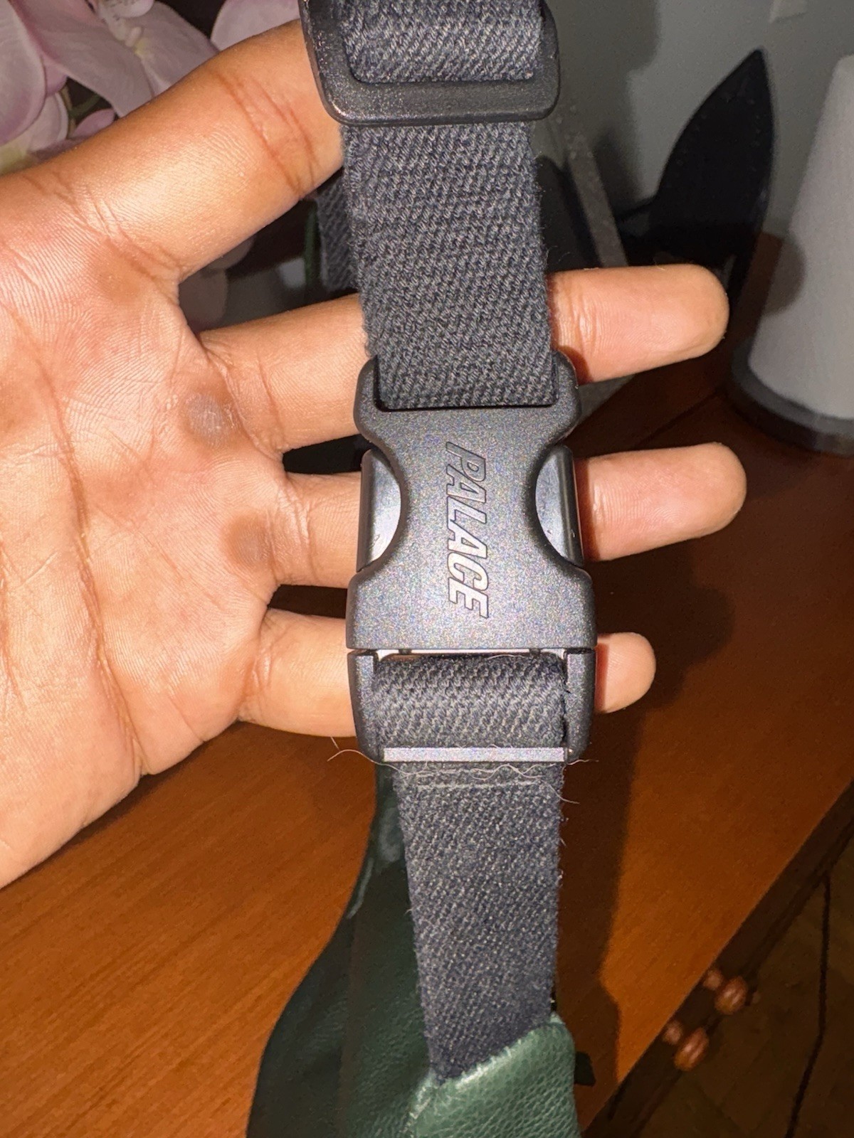 PALACE SKATEBOARD GREEN LEATHER BUM BAG (retail Was 450$) REAL LEATHER
