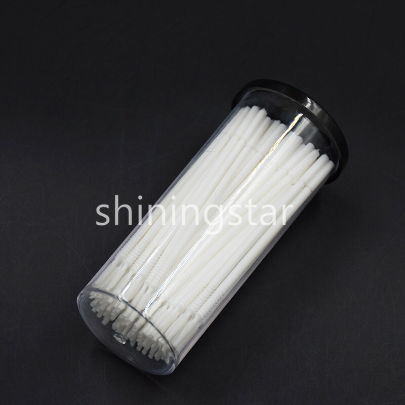 100x White Dental Disposable Micro Brush Bendable Applicator Tips Long Cylinder