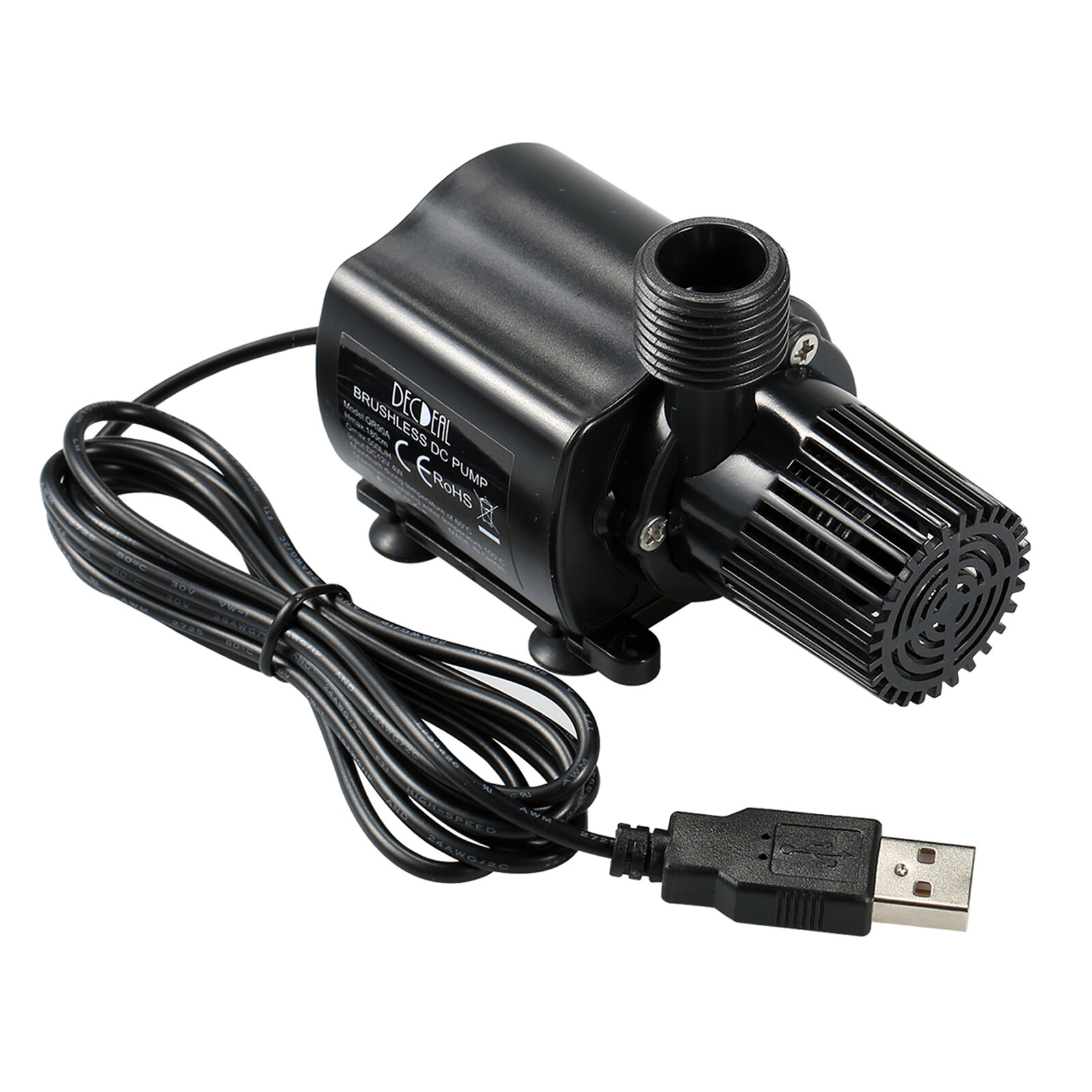 USB Micro Brushless Water Pump with Strainer Ultra-quiet DC12V Fountain Pump