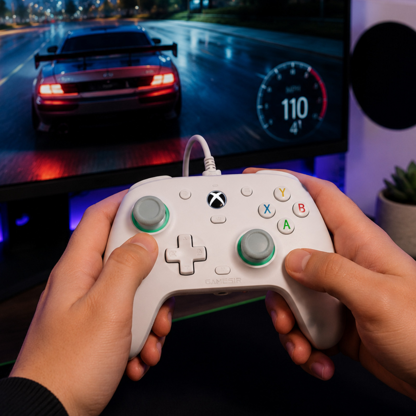 GameSir G7 SE Wired Xbox Controller Hall Effect Sticks Triggers PC White
