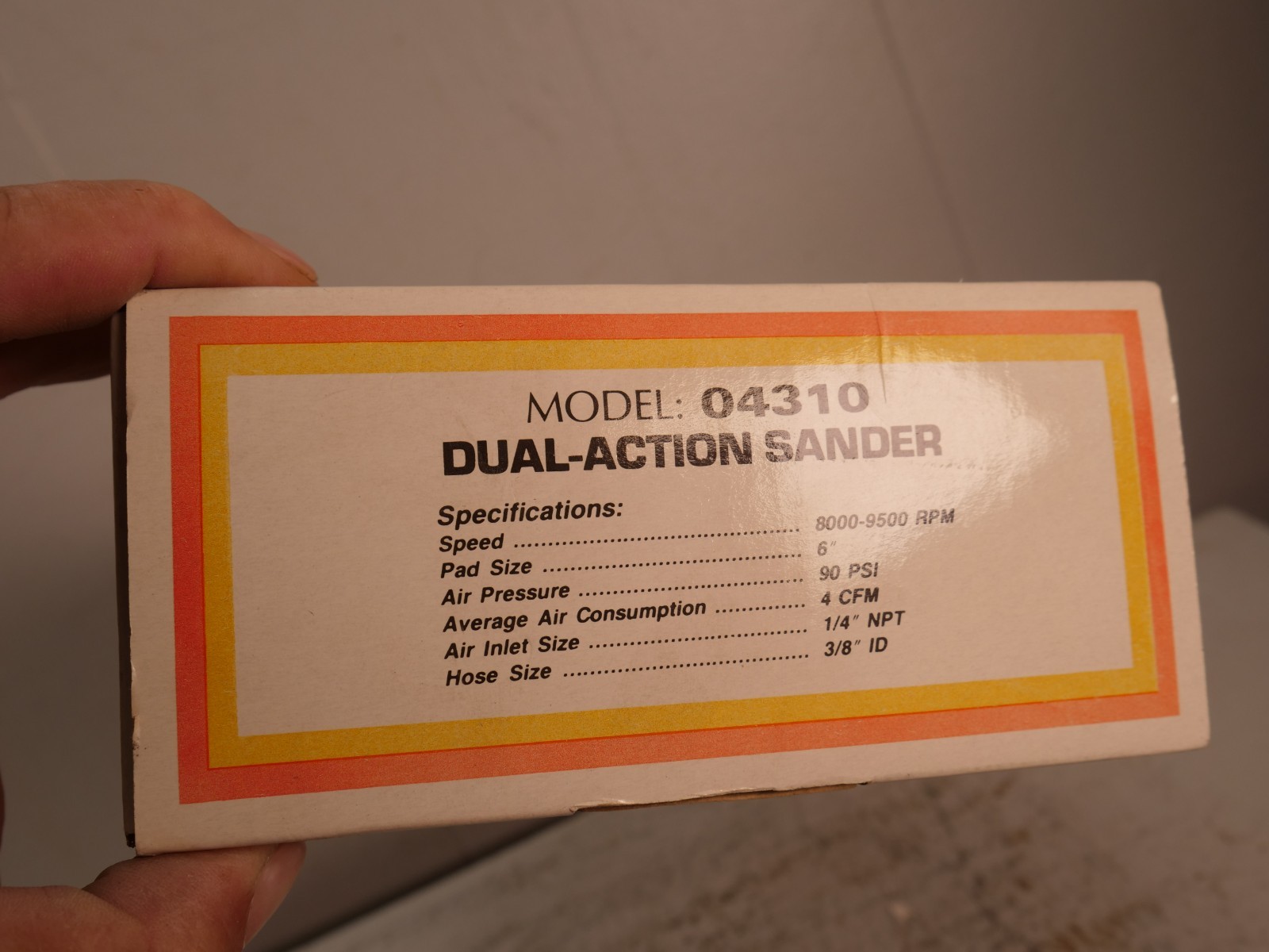 Paramount Pneumatic 6 Inch Dual Action Sander