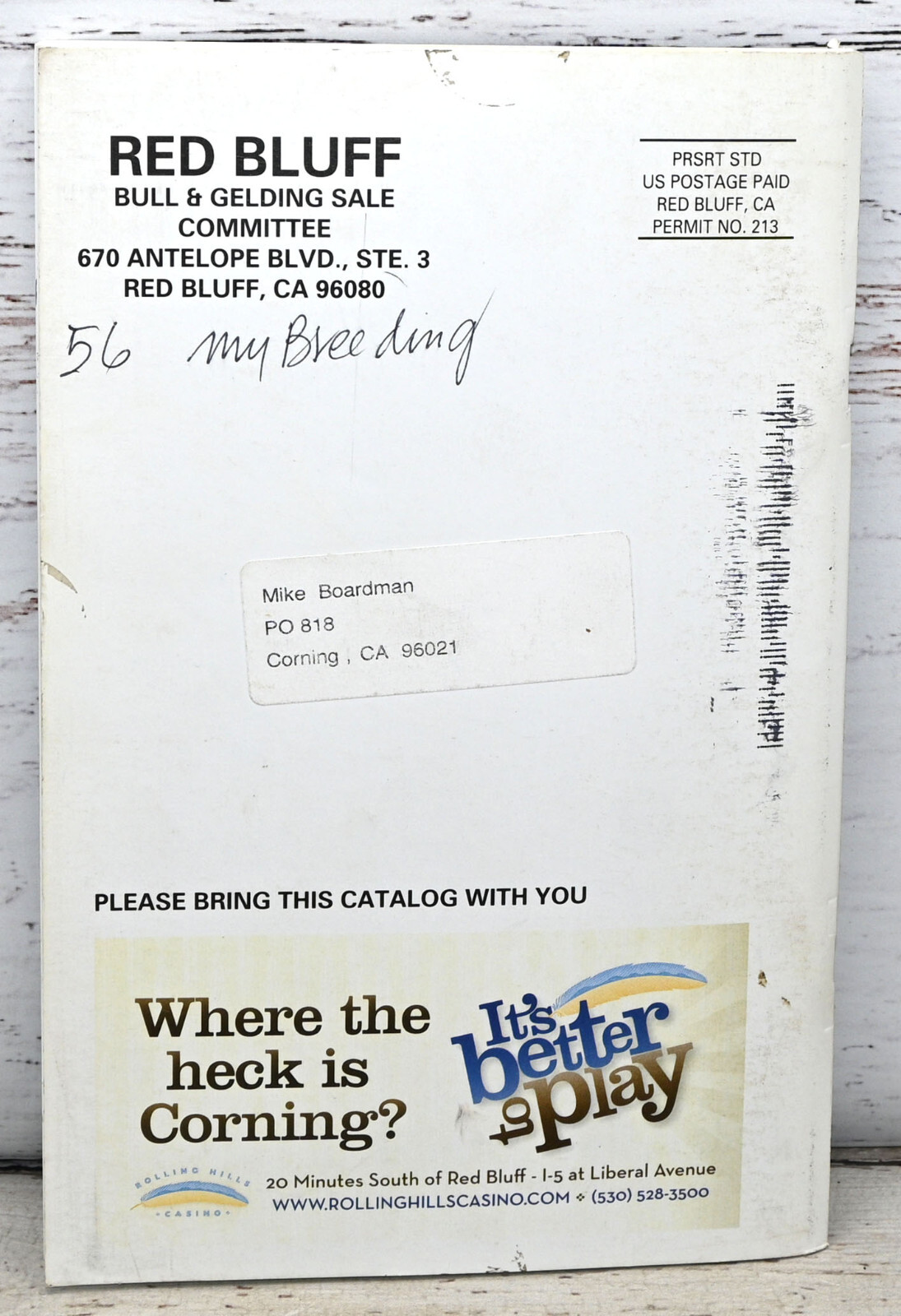 49th Annual Red Bluff Gelding Sale 2011 Horse Auction Catalog California