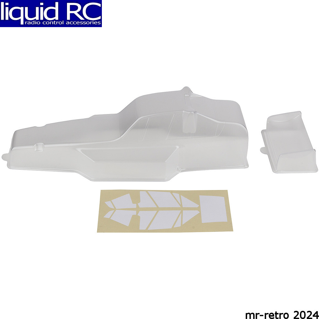 Associated 6159 RC10 Protech Body and Wing clear with window masks