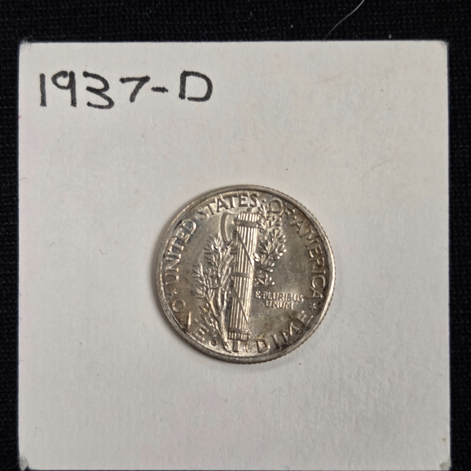 1937-D Mercury Dime UNC Details