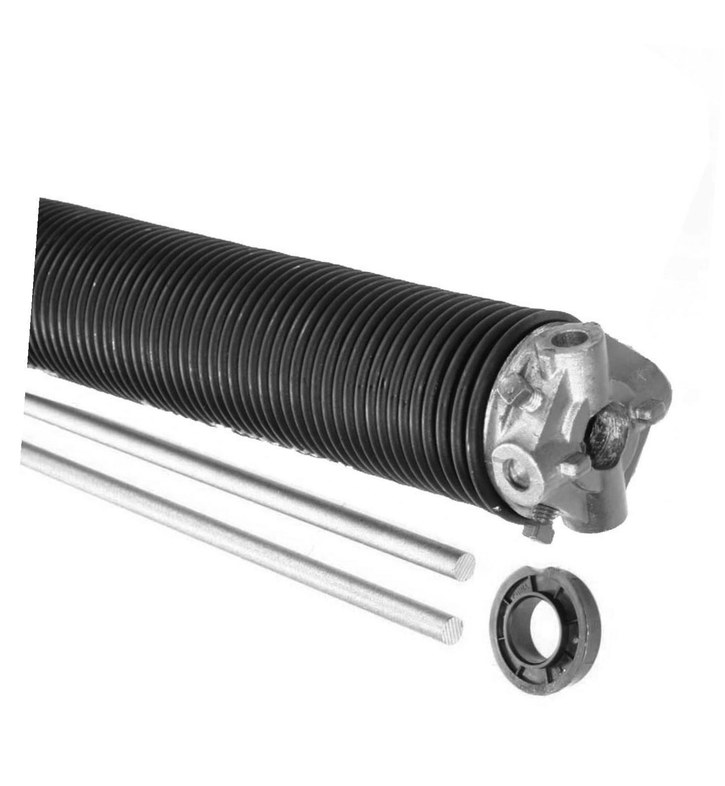 .312 x 2-5/8" x 51" LEFT Wind Commercial Garage Door Spring w/wo Winding Bars