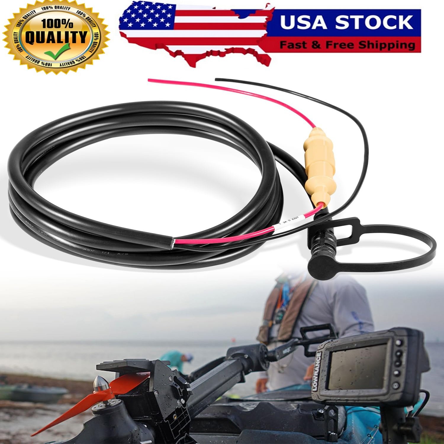 for Garmin 010-11678-10 Echo Series Power Cable 6 ft. (1.8m) 4-Pin Power Cord