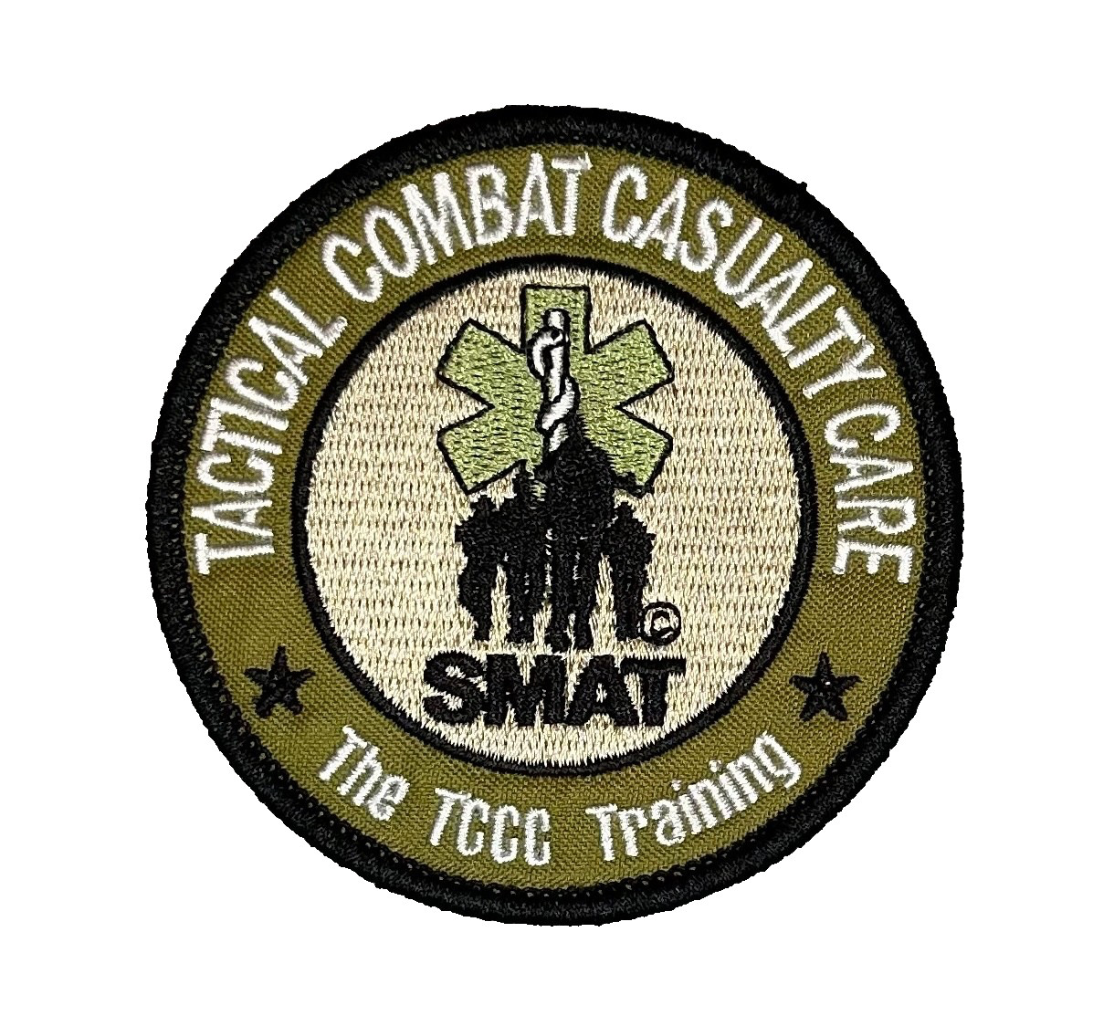 TACTICAL COMBAT CASUALTY CARE EMBROIDERED IRON-ON TACTICAL PATCH...