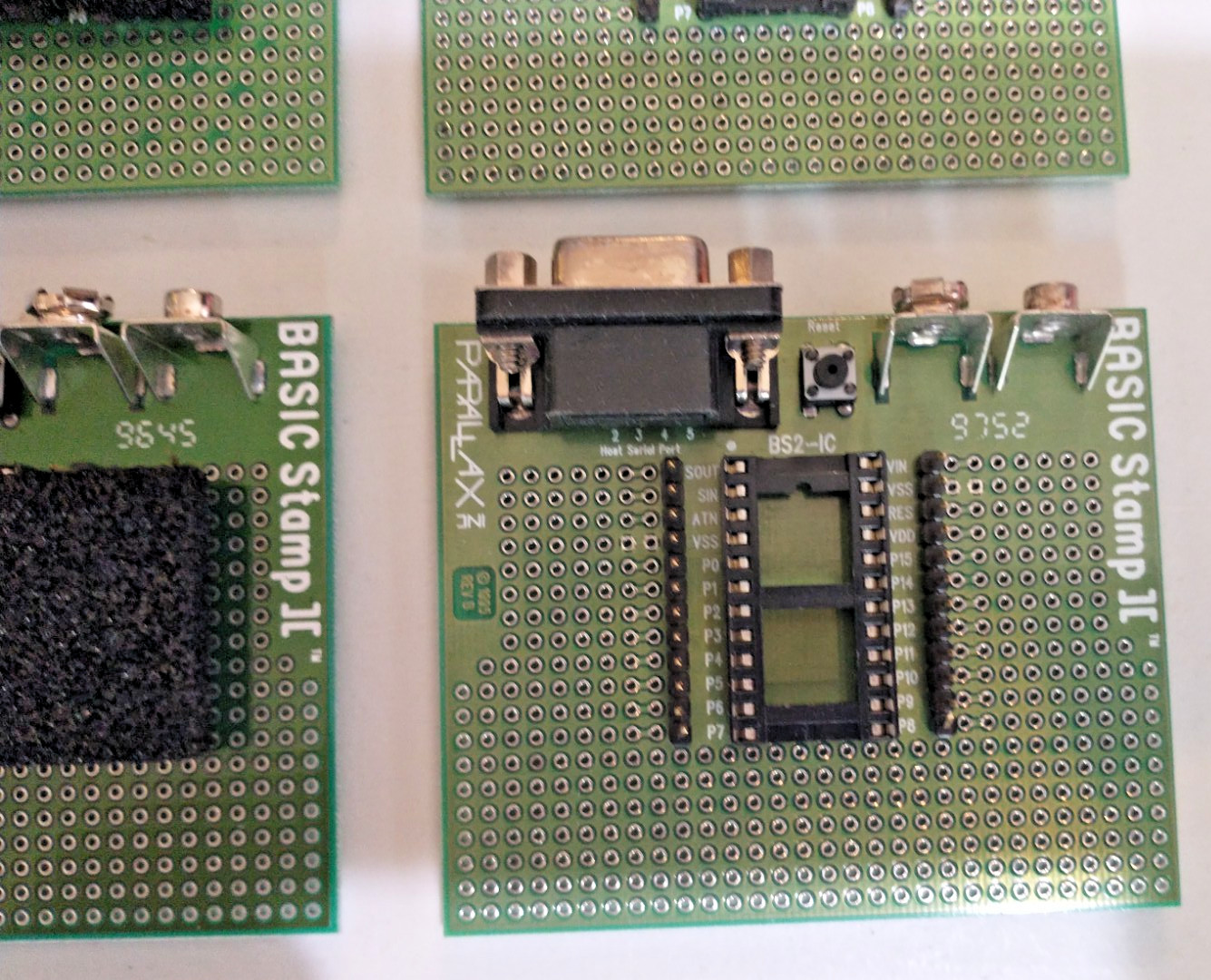 Parallax BASIC Stamp 2 Carrier/Solder Board BS2 Dev Board 9-Pin Serial (No CPU)