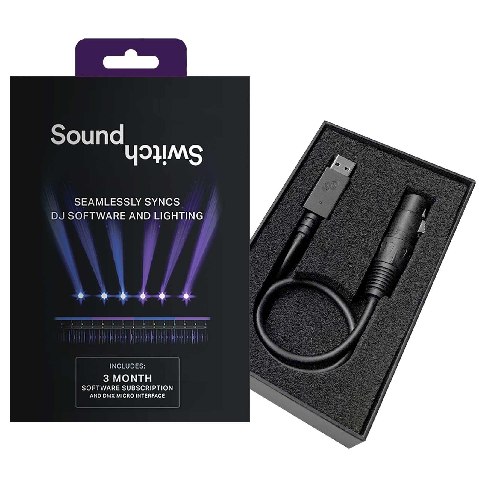 SoundSwitch Micro Interface USB to DMX 2-Universe DJ Stage Lighting Controller