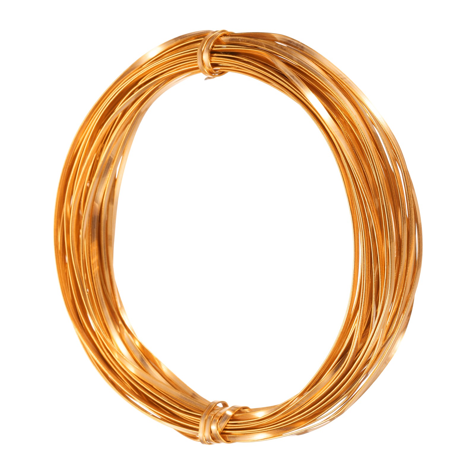 2mm Aluminum Craft Flat Wire,33Ft 0.5mm Thickness Armature Wire, Gold Tone