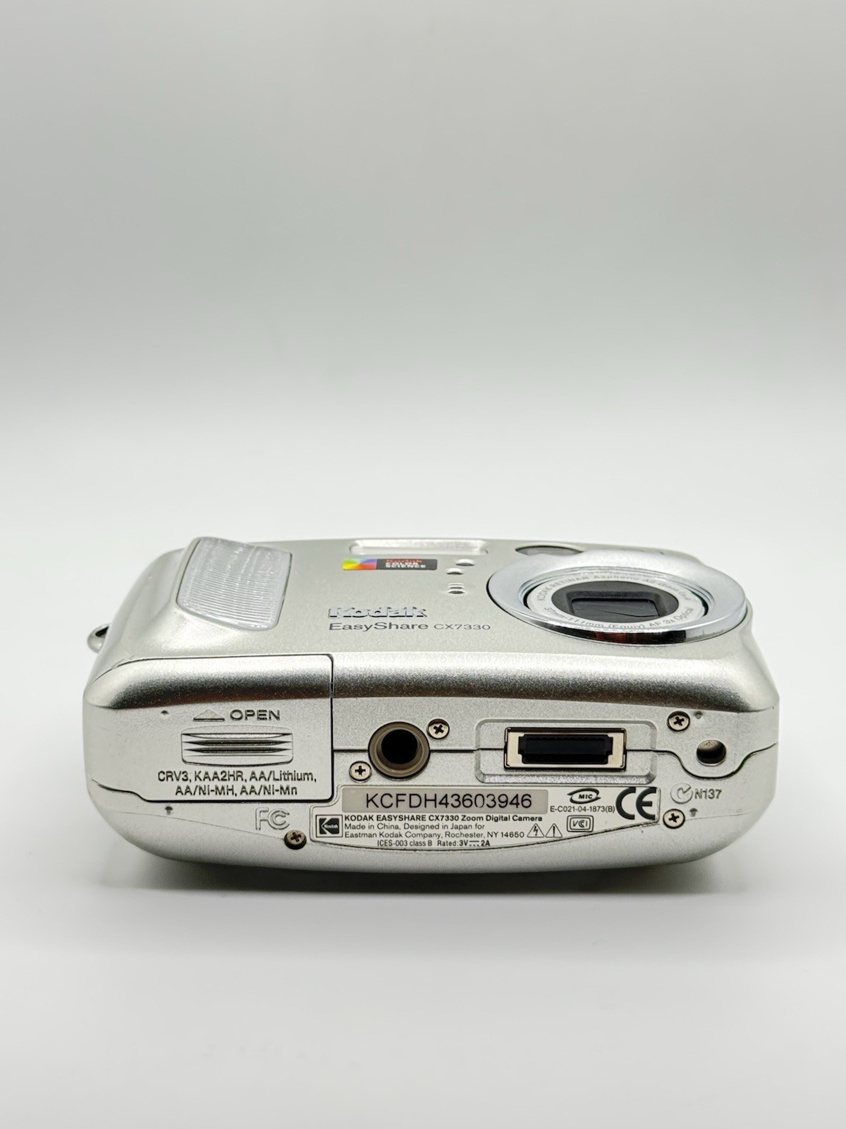 Kodak EasyShare CX7330 Point And Shoot Silver Digital Camera — TESTED WORKING✅