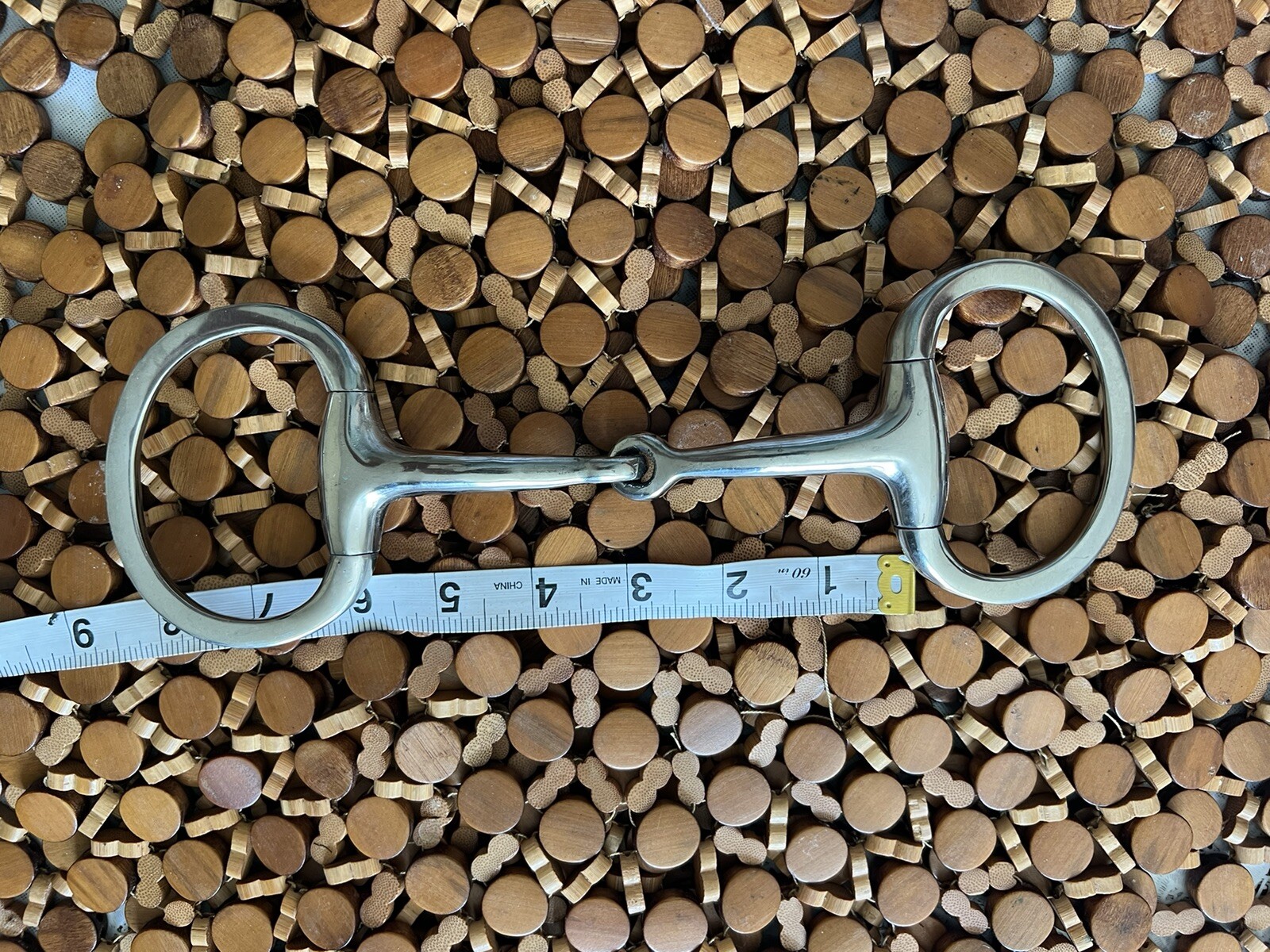 EGGBUTT Snaffle Horse Bit Jointed Stainless Steel Polish Equestrian Tack