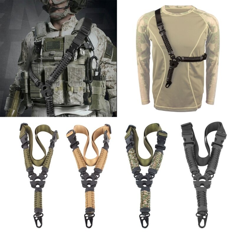 New Tactic Sling 3 Point Bungee Rifles Strapping Belt Three-Point Strap