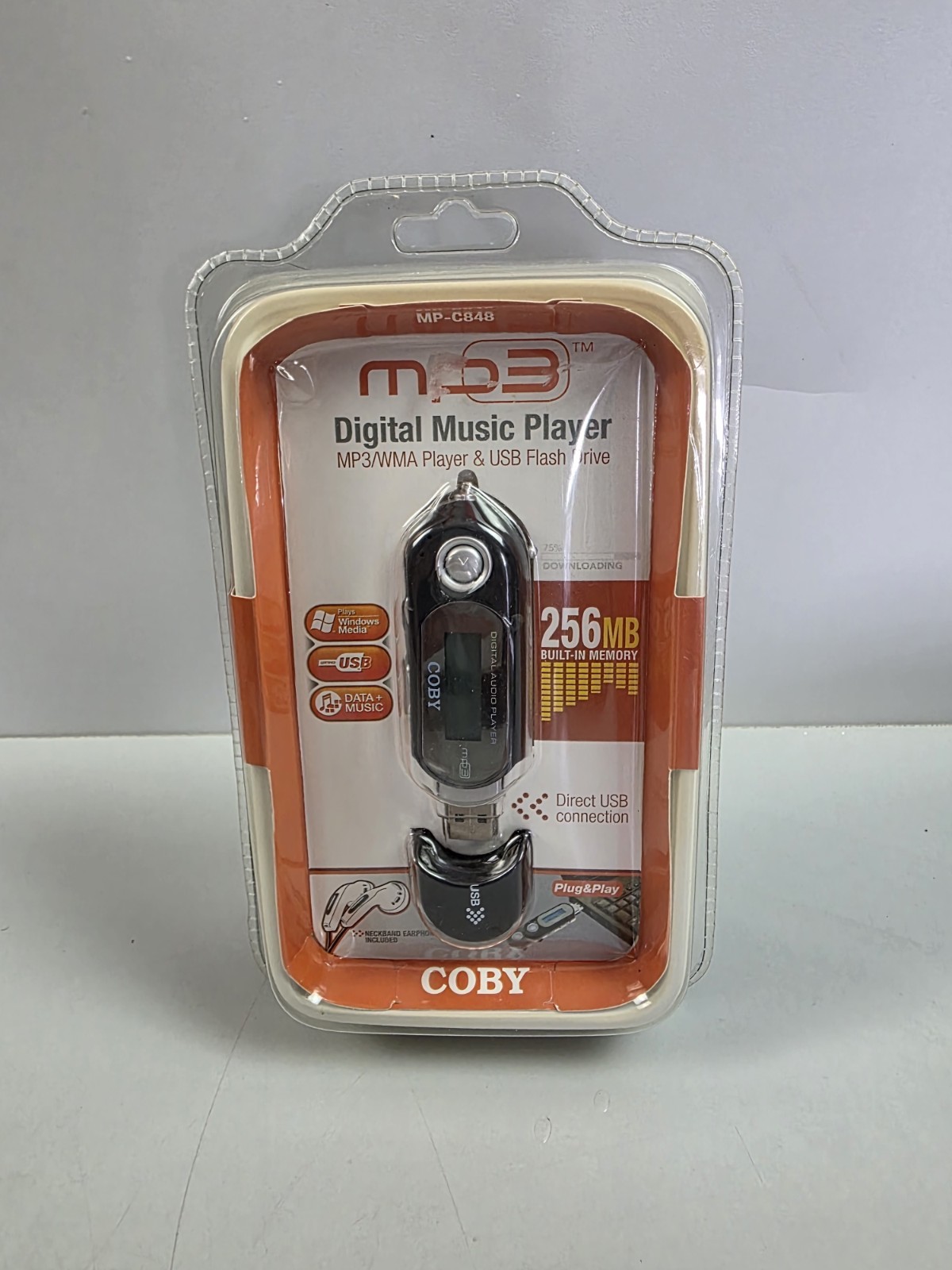 COBY MP-C848 Mp3 Digital Music Player With 256 MB USB
