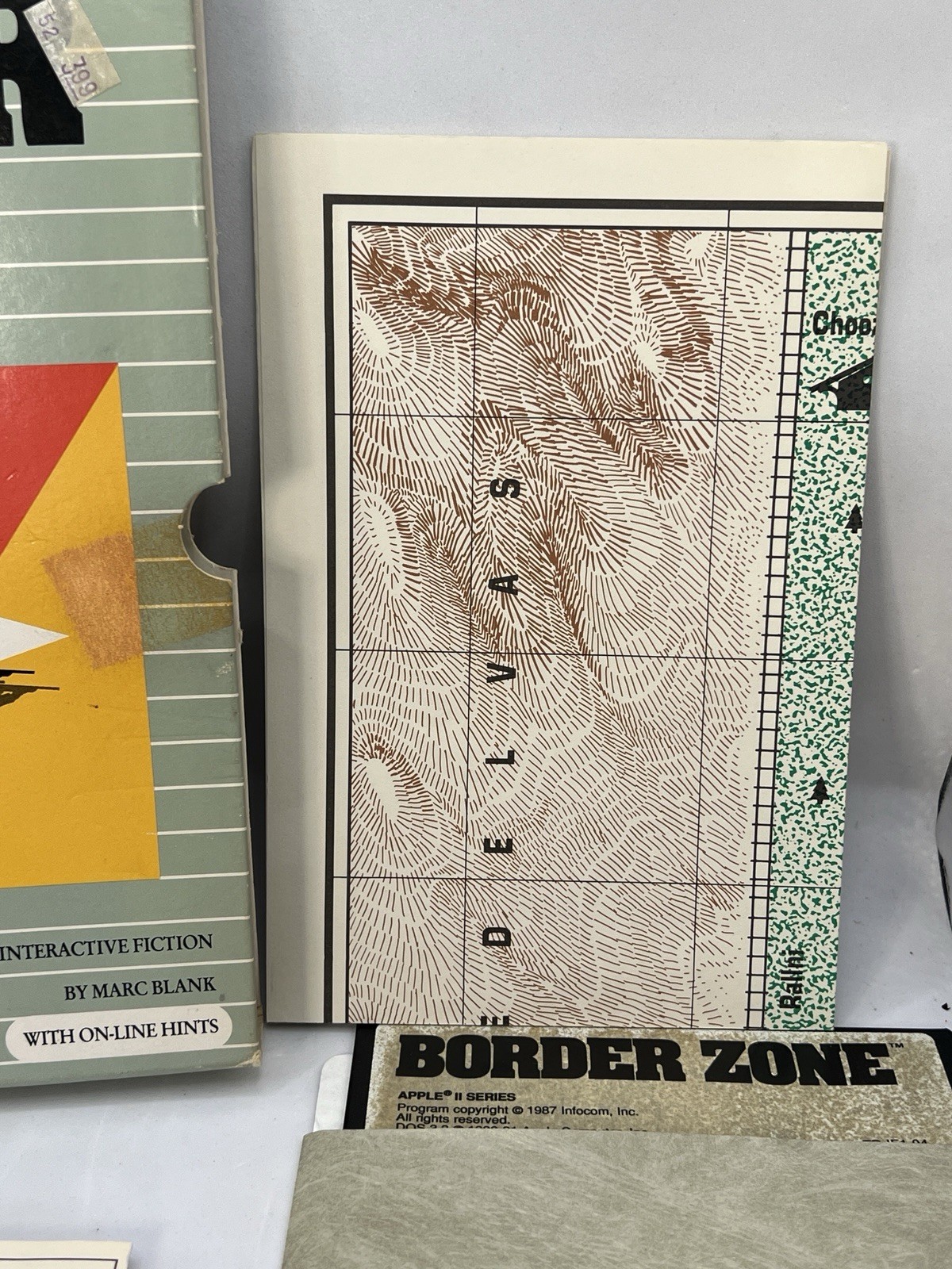 Vintage Border Zone Infocom Apple II Complete Box Set Big Box Untested