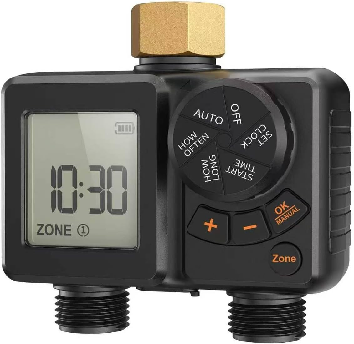 Sprinkler Timer 2 Zone,Water Timer for Garden Hose with Lithium Battery Hose Tim