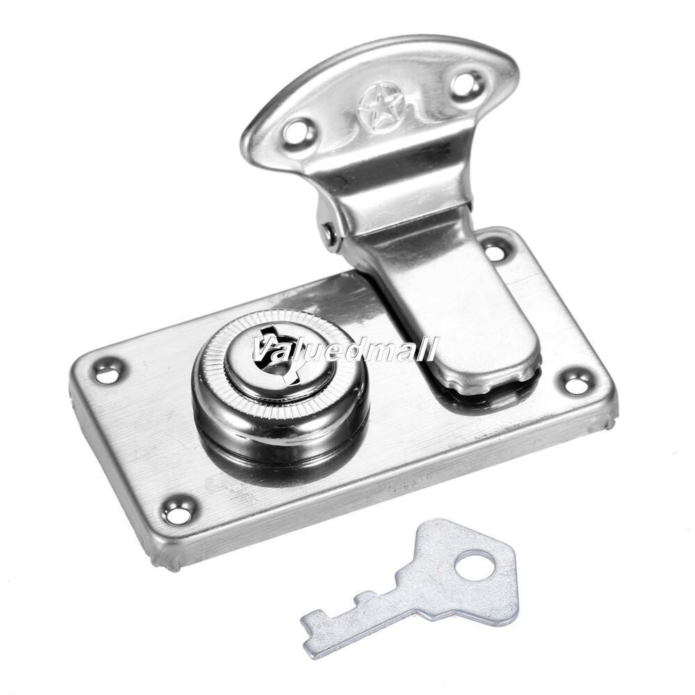 1 Set Zinc Alloy Rectangle Toggle Hasp Latch Lock Handbag Box Luggage Easy Use
