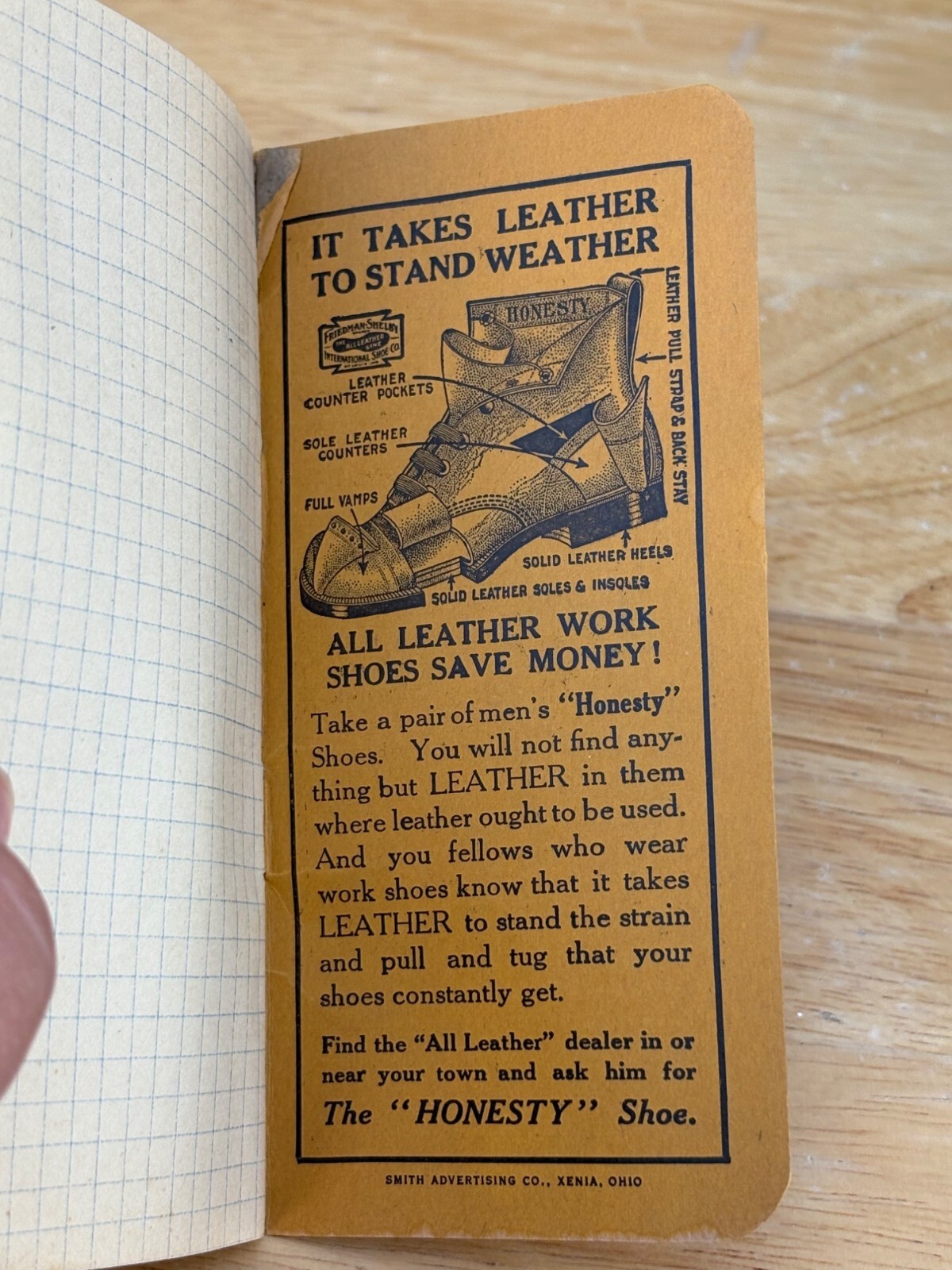 1940's Red Goose Shoe Friedman Shelby Shoes Advertising Notebook Ephemera