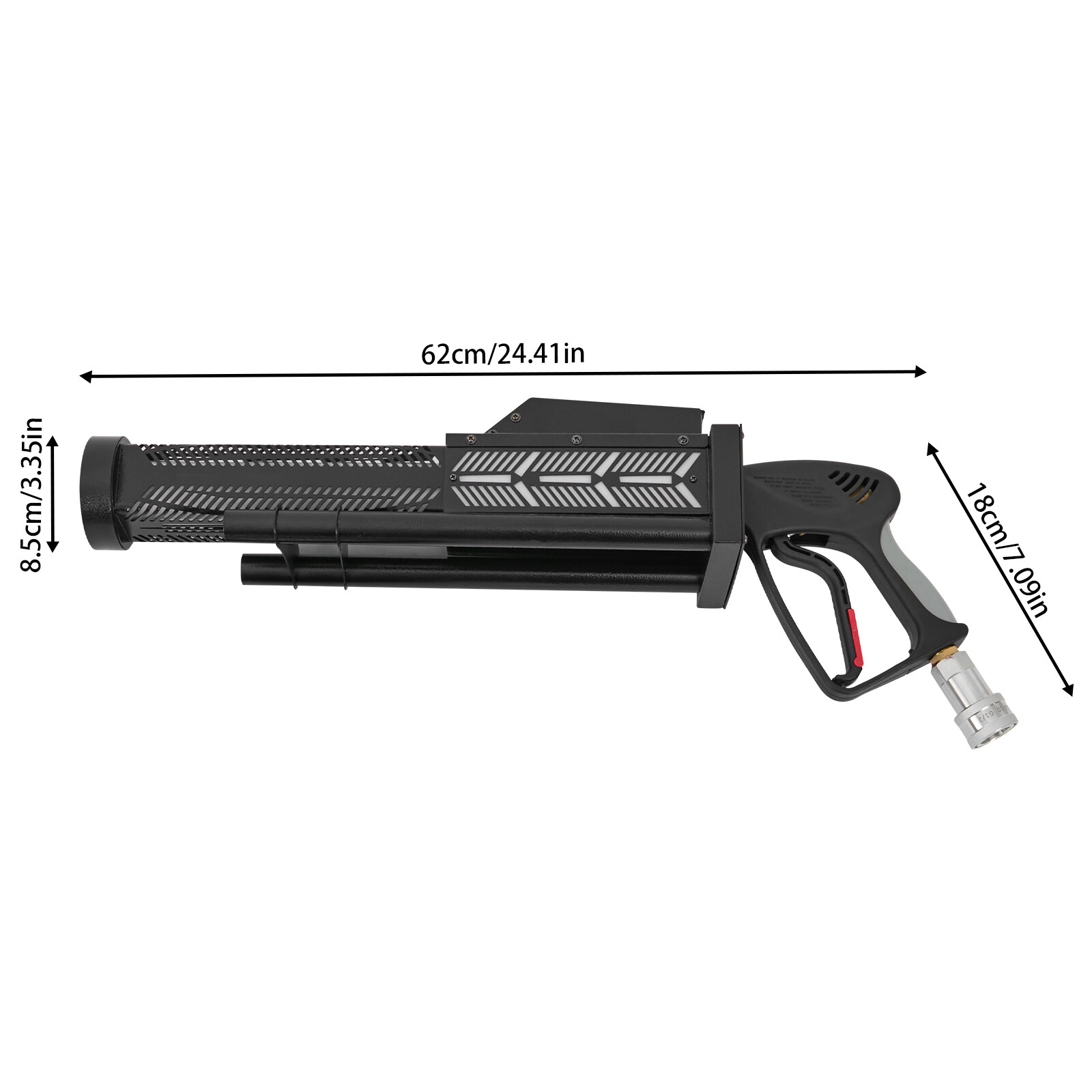 LED C02 Jet Confetti Machine Cannon CO2 Shotting Gun Fogger DJ Cryo+Gas hose