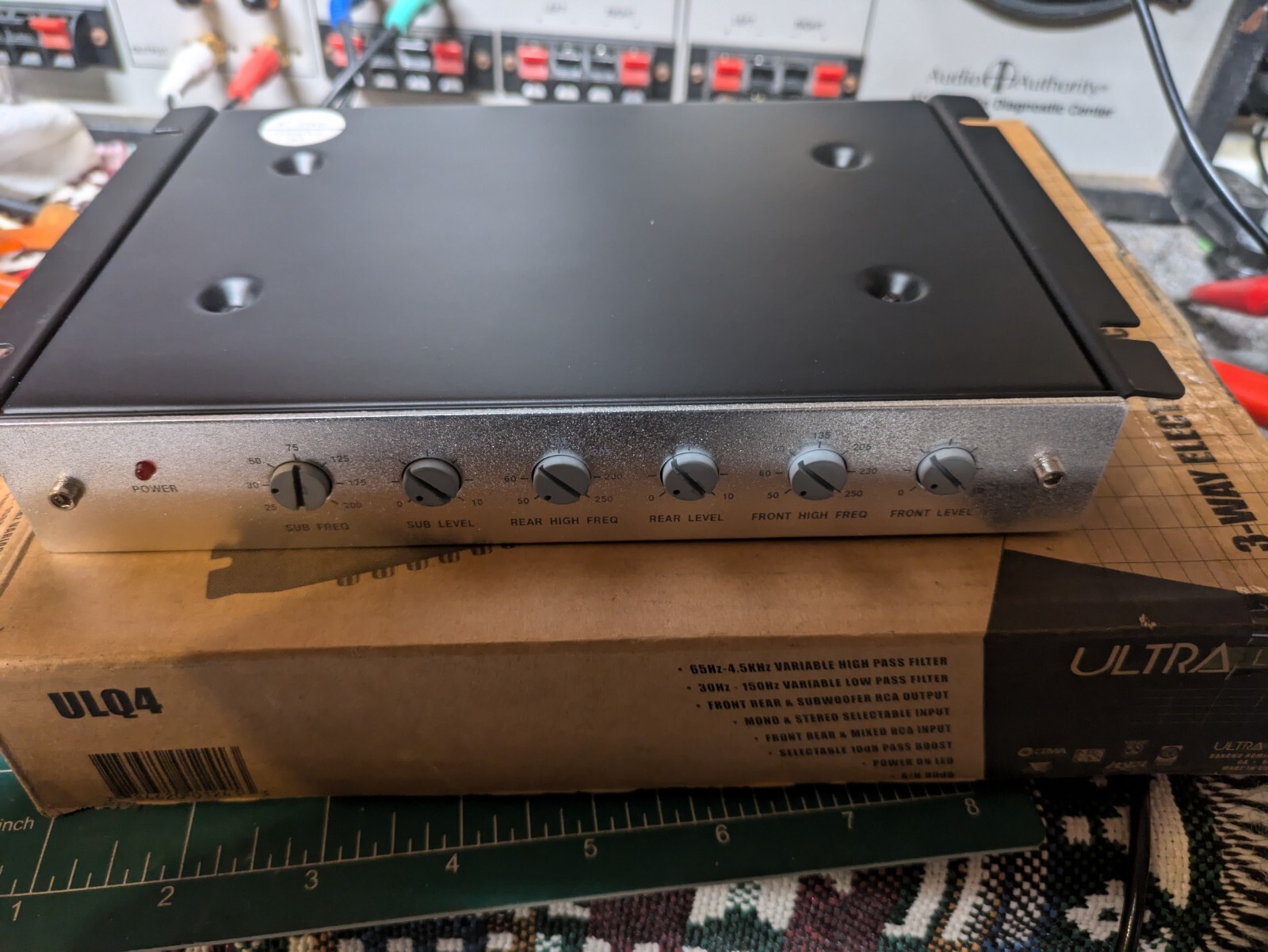 Rare VTG Ultra Linear ULQ4 3 Way Electronic Crossover Old School Car Stereo XO