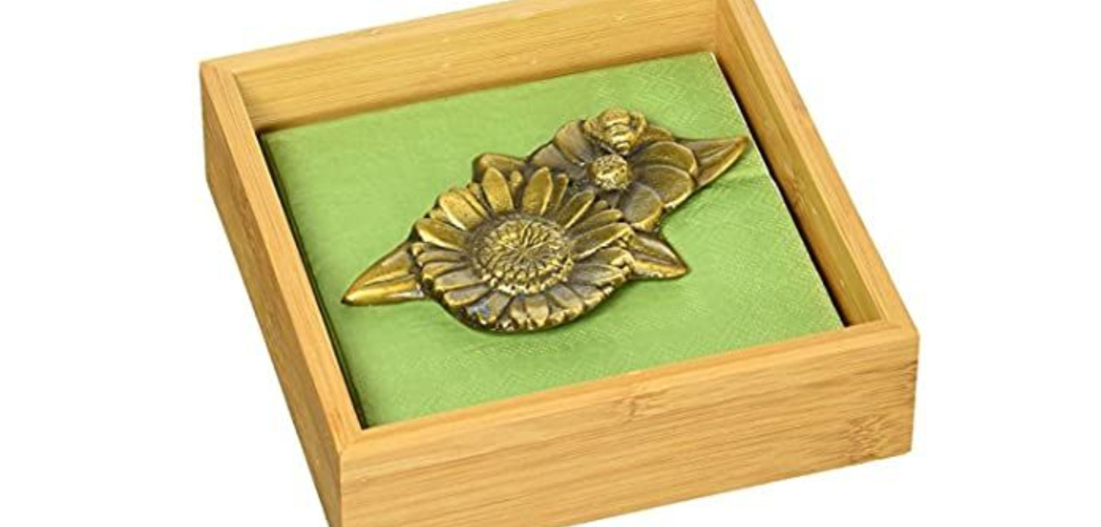 New in Box Signed Michael Healy in the garden - napkin box