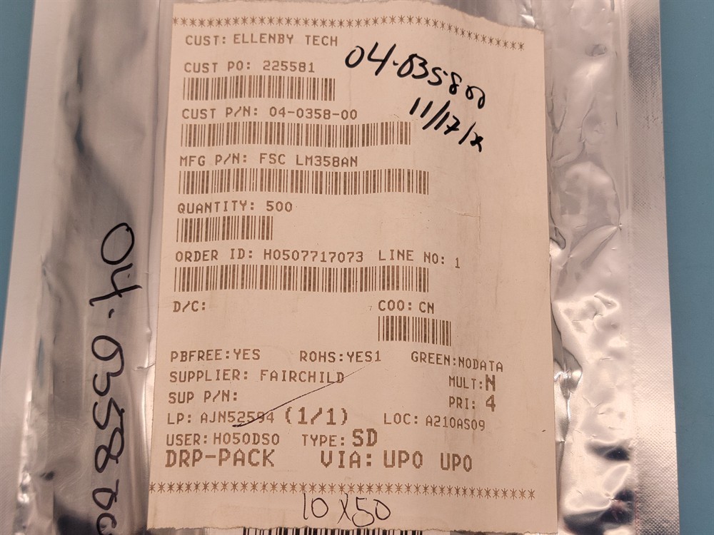 New (385pcs) LM358AN FAIRCHILD IC Linear