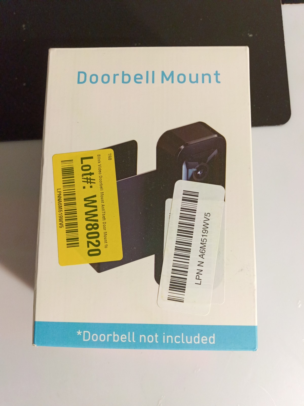 Anti-Theft Blink Video Doorbell Door Mount, No Drilling High Quality Stainless