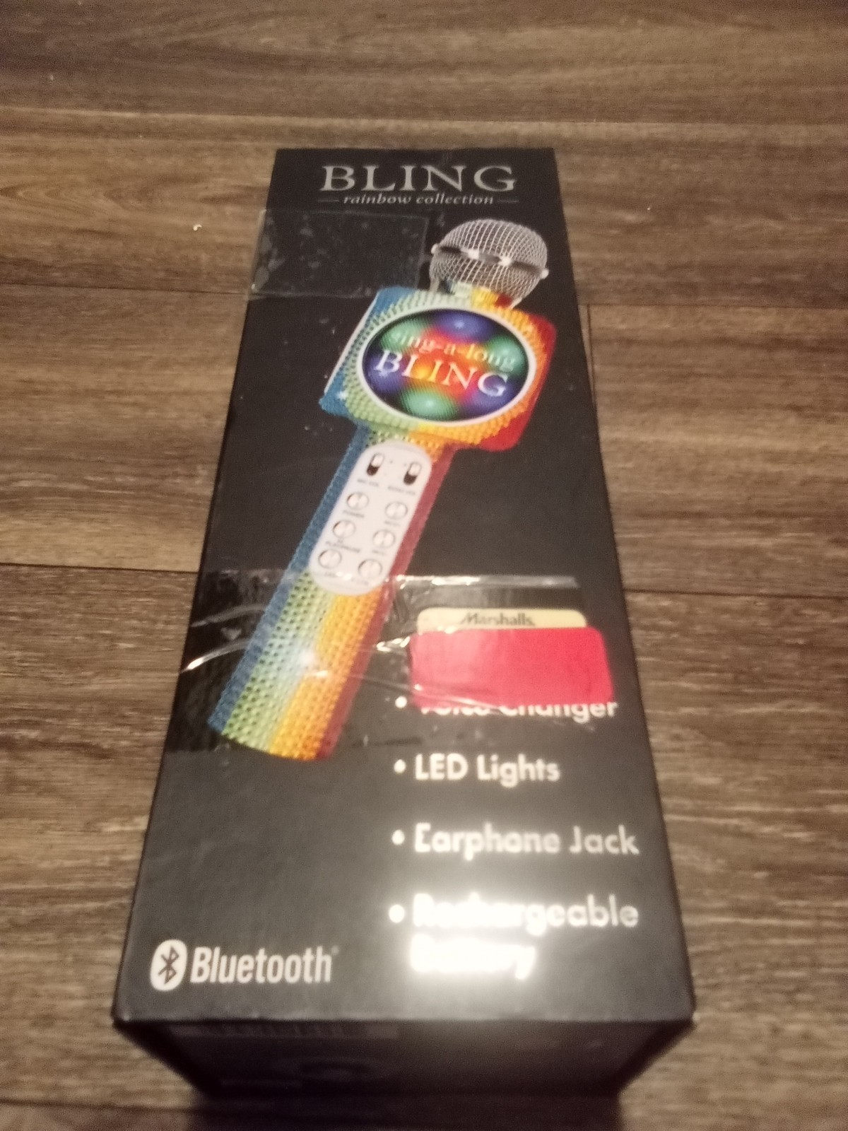 Bling Rainbow Collection Sing Along Bluetooth Wireless LED Microphone Karaoke