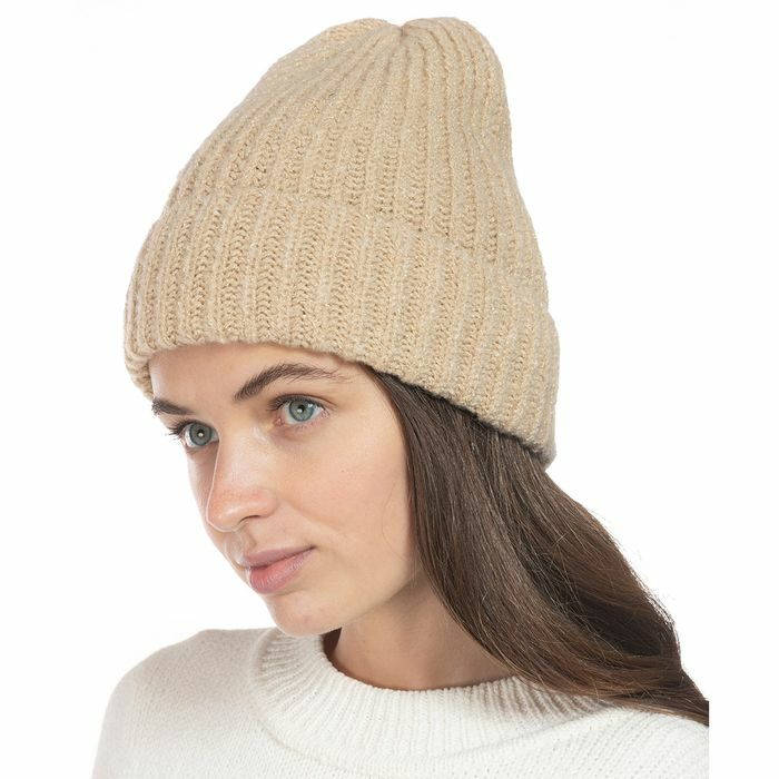 Style & Co Rib Knit Solid Beanie With Lurex One Size