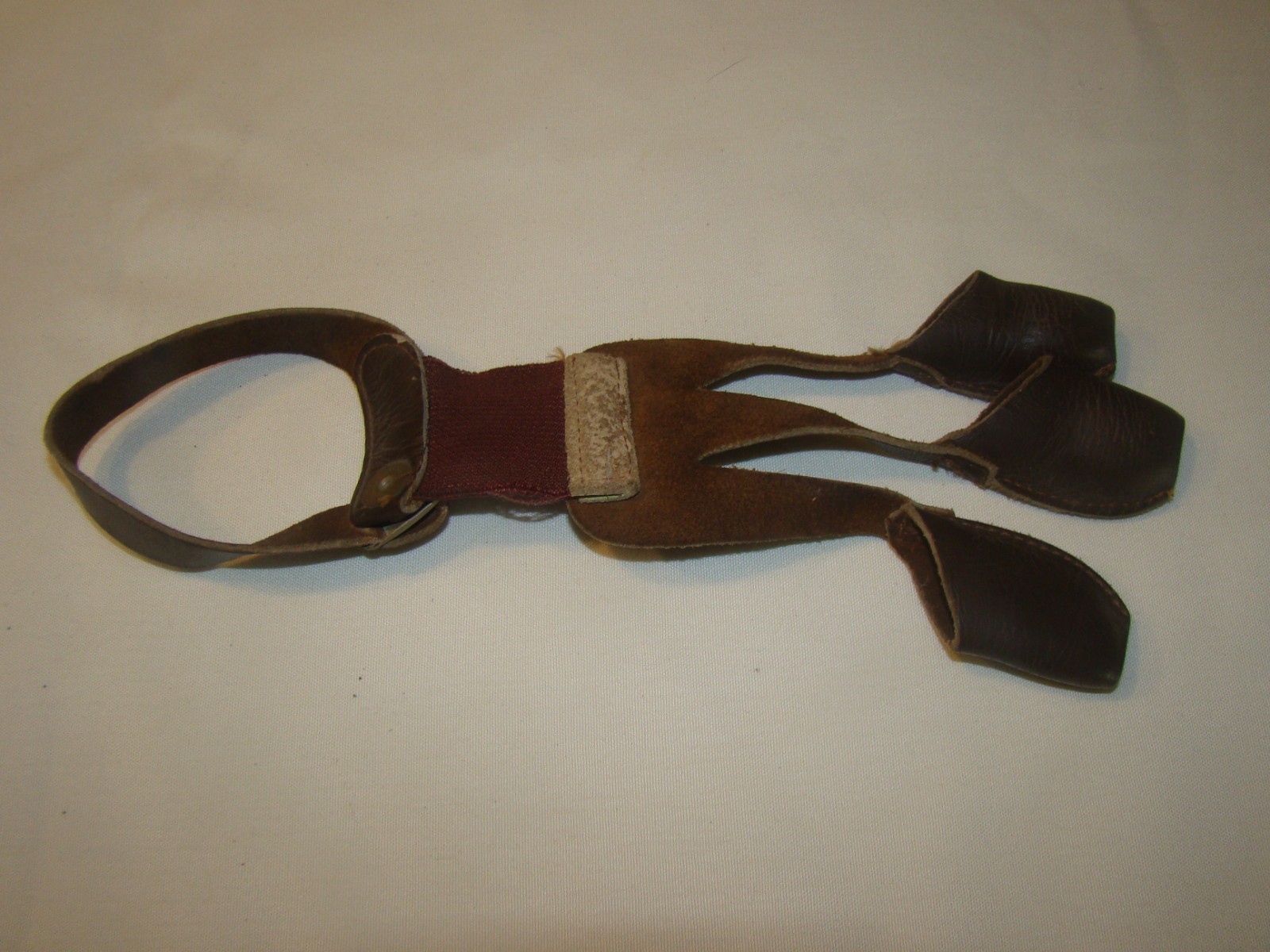 Vintage Archery Leather 3 Finger Shooting Glove
