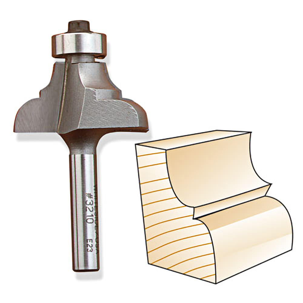 Whiteside Cove & Bead Bit, 1/4 in. SH x 5/32 in. R