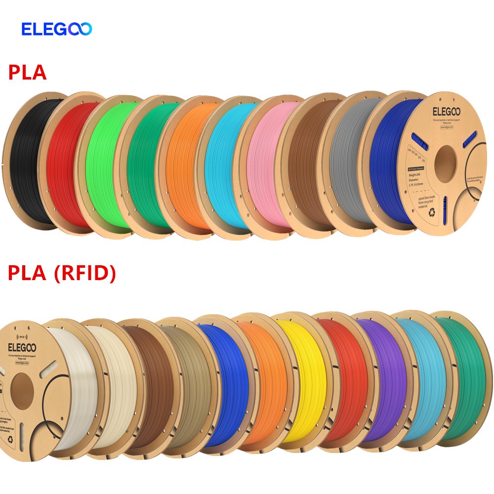 【Buy 3 Get 2 Free,Add 5】ELEGOO PLA/PLA (RFID) /Rapid PET 3D Printer Filament 1KG