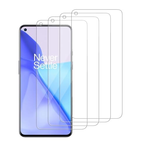 4 Pack Glass Screen Protector Compatible for / LE2113 LE2111 OnePlus 9 5G