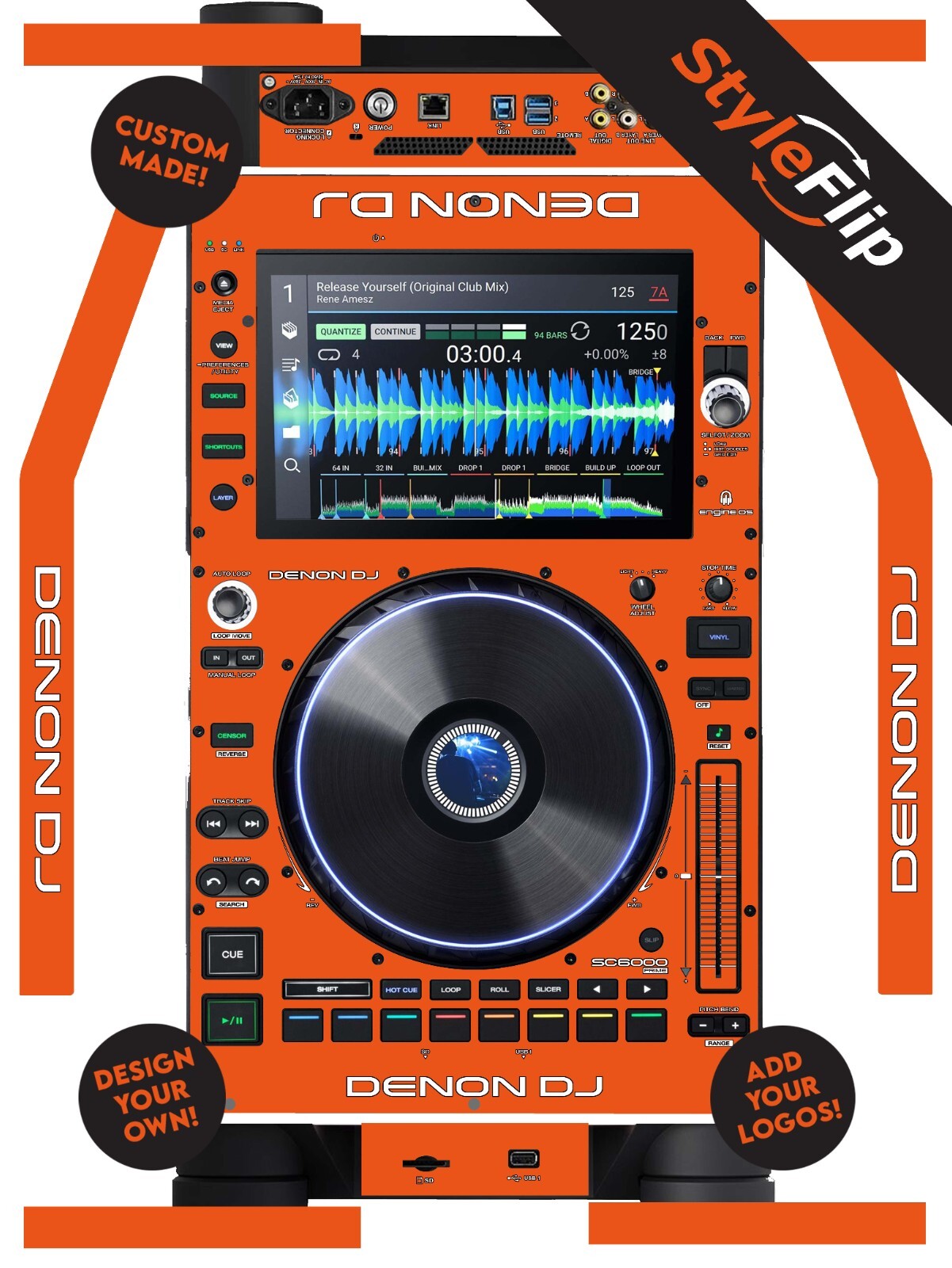 Denon SC6000 Prime Skin | Custom Skin | Protective Decal | StyleFlip Skins