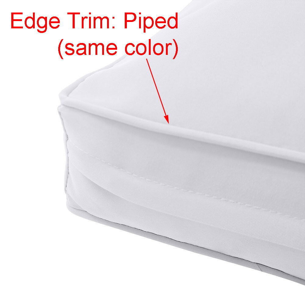 |COVER ONLY| Style 2 Crib Piped Trim Daybed Mattress Bolster Pillow Covers AD003