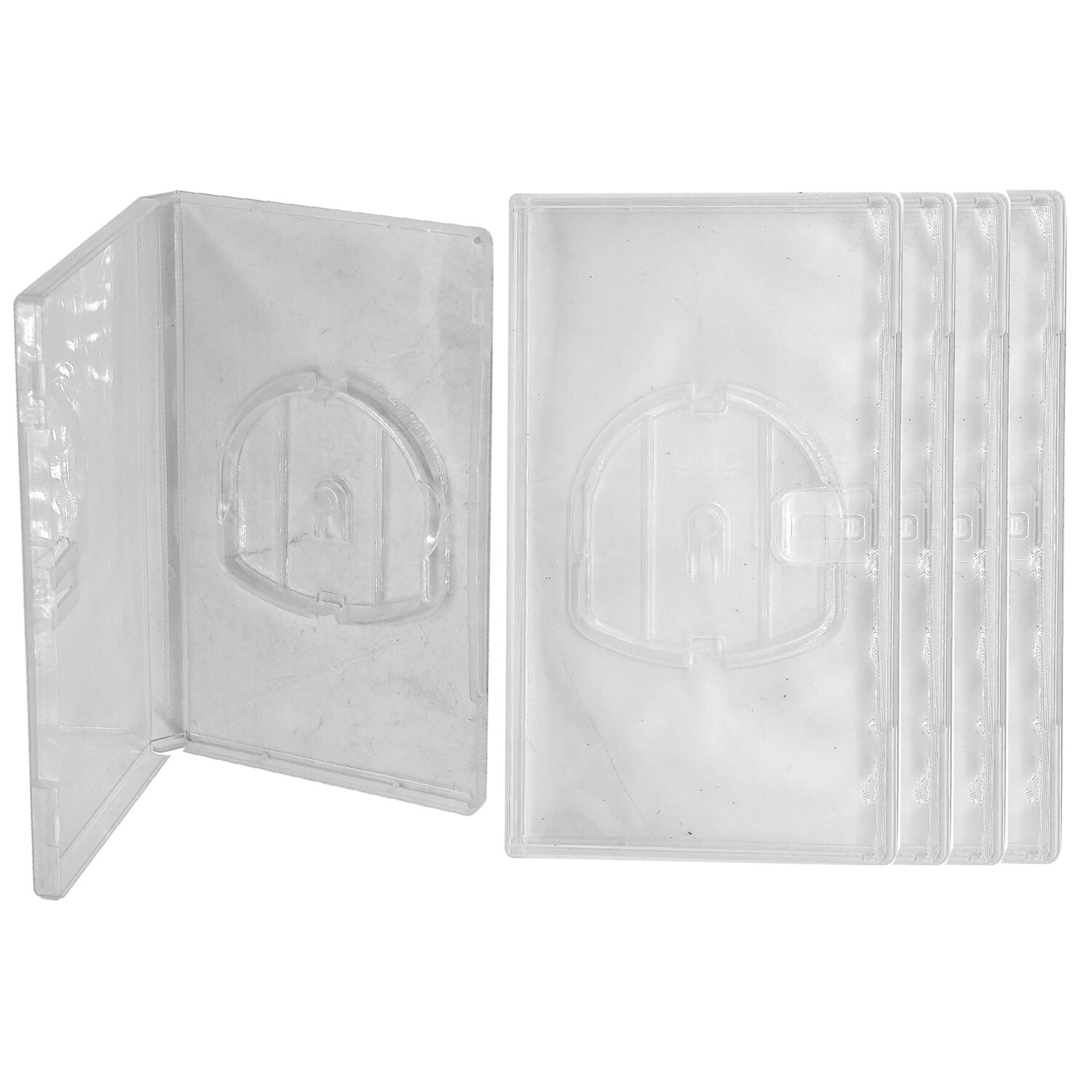 5PC Replacement Clear Game Cases W/ Sleeves For Original PSP / UMD Covers