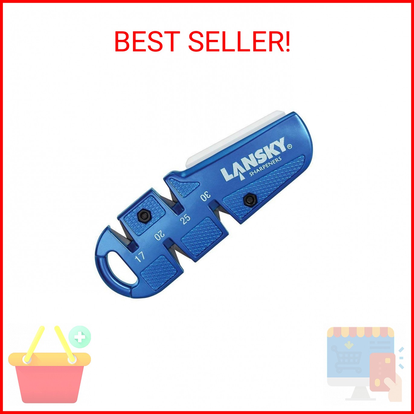 Lanksy QuadSharp Knife Sharpening System - QSHARP