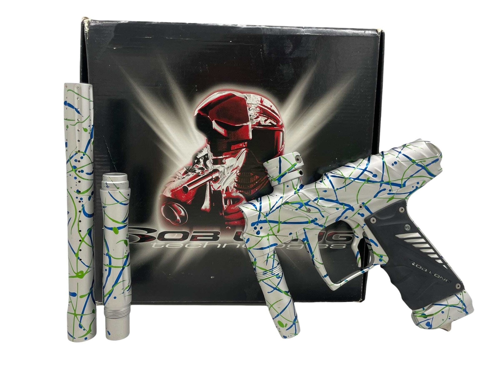 Bob Long Insight Blue/Green Splash Paintball Gun