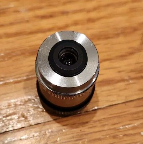 Nikon 1.2 Plan 0.03 Microscope Objective Lens No. 42077 Made In Japan